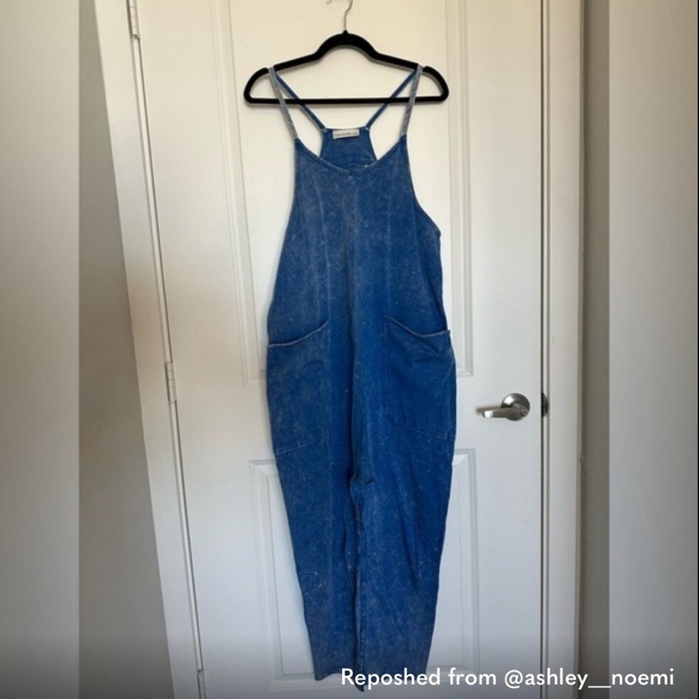 Zenana Outfitters Blue Jumpsuit